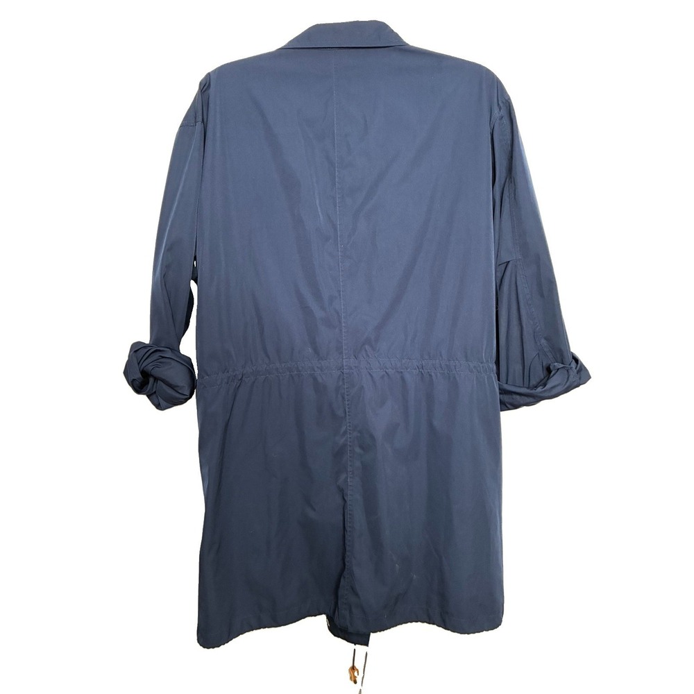 Ralph Lauren Jacket Women XL Blue LRL Zip Snap Trench Peacoat Windbreaker 0454 - Picture 5 of 16
